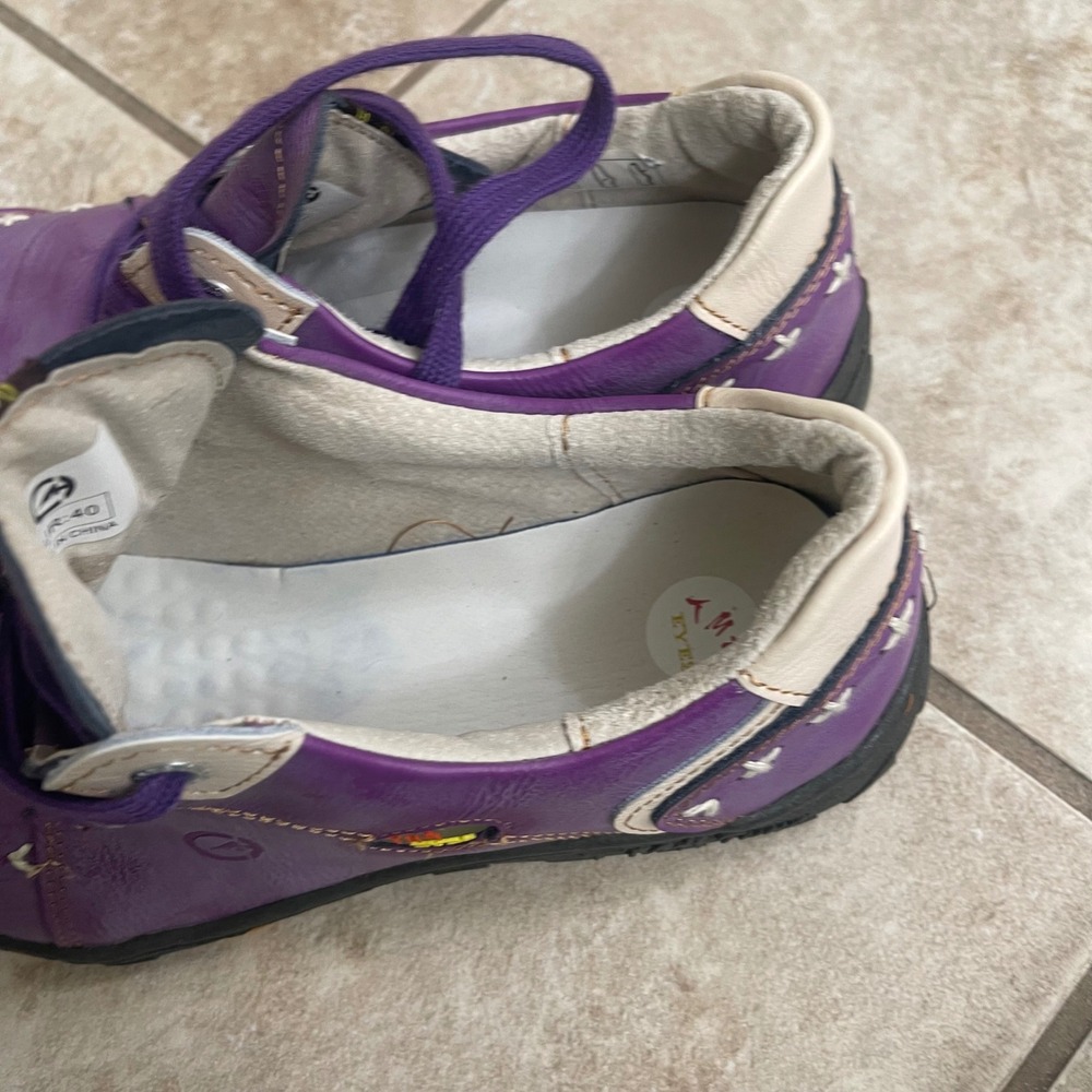 TMA Eyes Purple Lace Up Walking Shoes Sneakers Womens EUR 40usa 8.5-9 NEW - Picture 10 of 10